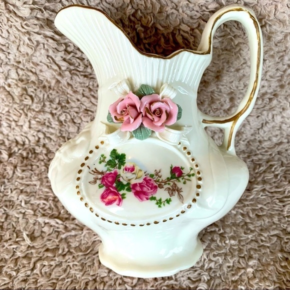 Antique Porcelain Wash Pitcher - Picture 1 of 9